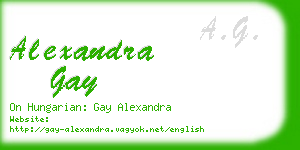 alexandra gay business card